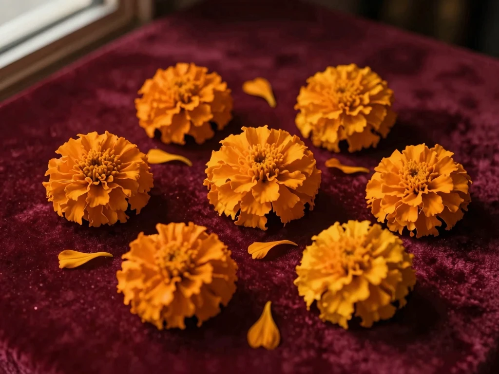 Marigold petals